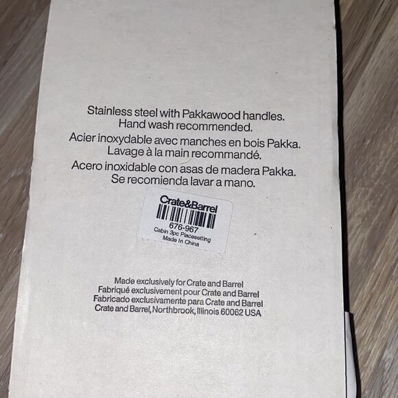 Craft and barrel Cambridge stainless steel wood handle cabin decor Utensils set - Picture 3 of 5